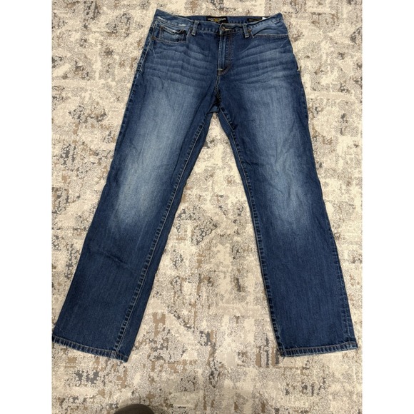Lucky Brand Other - Lucky Brand 329 Jeans Mens 36x34 Classic Straight Stretch Dark Wash Zip Fly